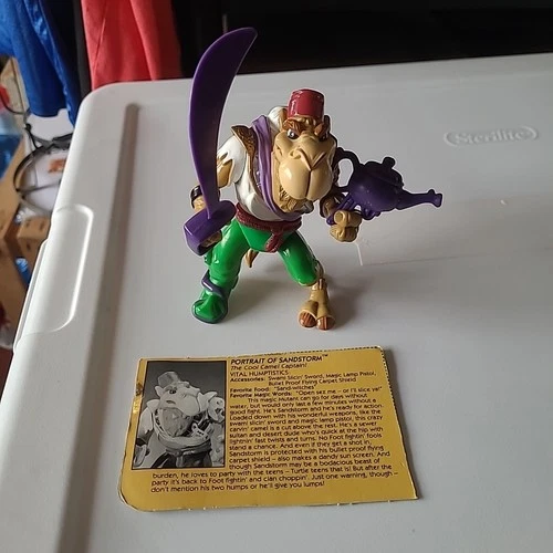 Vintage TMNT Sandstorm Figure Near Complete Teenage Mutant Ninja Turtles 1993