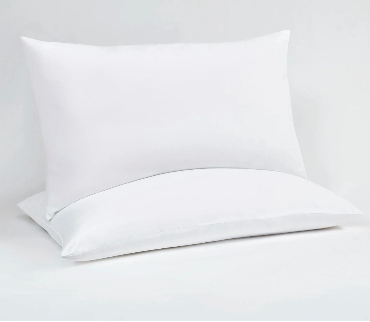 Plush Bed Pillows 2-Pack For All Sleep Styles - Back, Side a