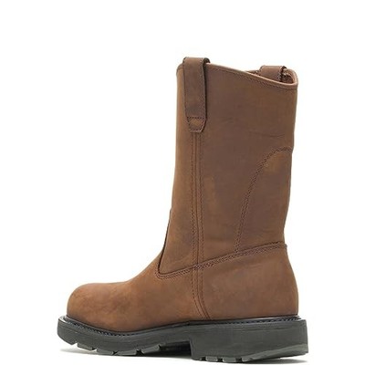 DARK BROWN - WOLVERINE MENS DD WORK WELLINGTON INDUSTRIAL AND CONSTRUCTION