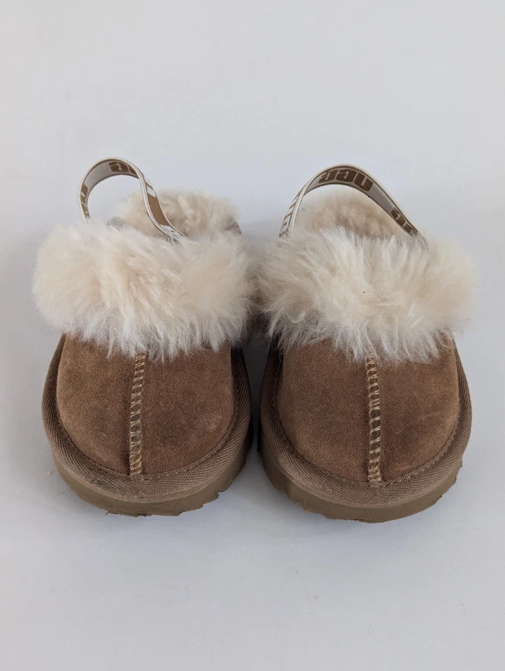 Zuecos UGG Funkette Zapatilla Niño Marrón Gamuza Piel de Oveja - EE. UU. 7 Foto 3 de 4