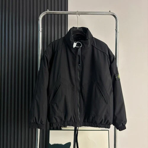 Stone Island Padded Jacket Stand Collar Men's Size XL black Outerwear video thumbnail