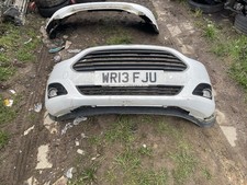 2013 Ford Fiesta MK7.5 Front Bumper In White Complete (2013-2017) With Grills