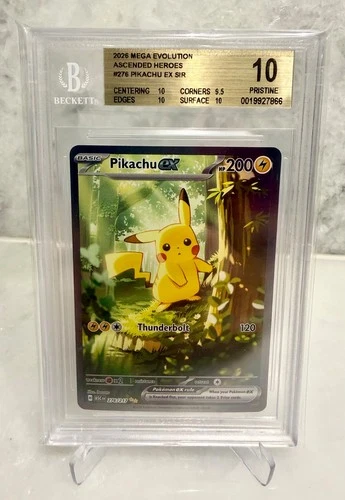 2026 POKEMON ASCENDED HEROES PIKACHU EX SPECIAL ILLUSTRATION RARE BGS 10!!