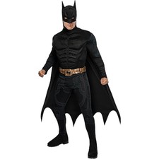 Rubies Men's Batman Dark Knight Rises Costume MEDIUM Black Headpiece Belt Cape