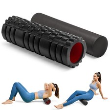 Foam Roller High Density Foam Roller Set for Deep Tissue Muscle Massage, 18" ...