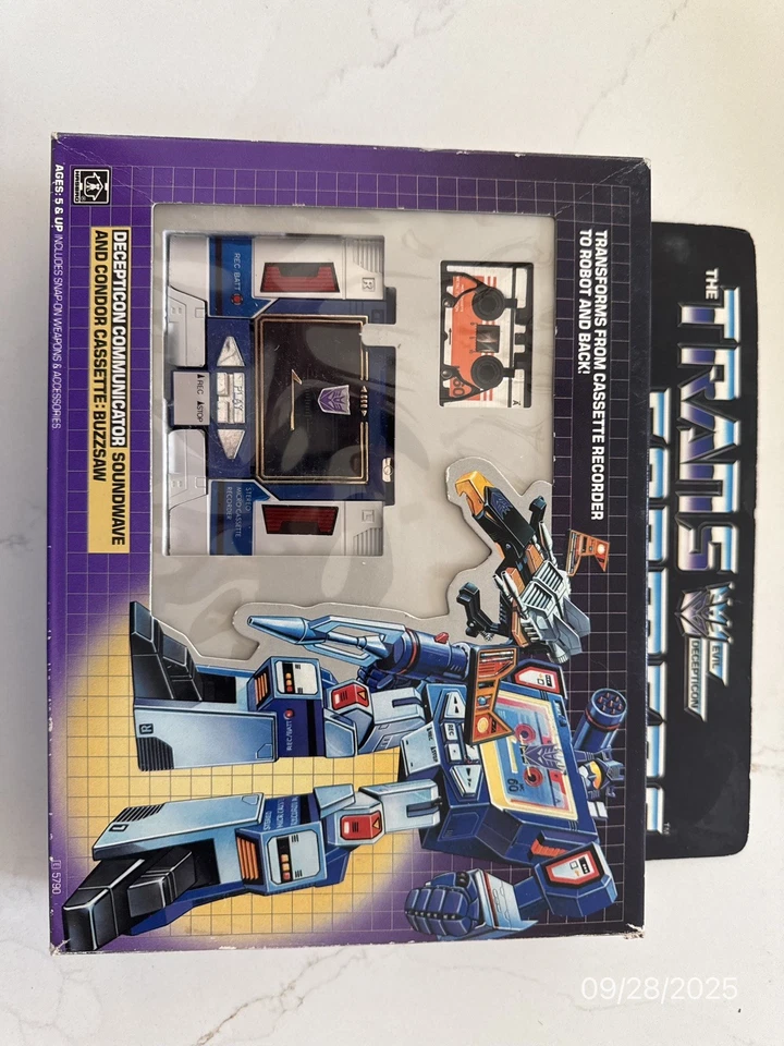 CASSETTE SOUNDWAVE DECEPTICON & CONDOR 1984 USADO DE COLECCIÓN: TRANSFORMADORES BUZZSAW Foto 4 de 4