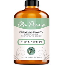 Ola Prima Eucalyptus Essential Oil 16oz Bulk - Therapeutic Grade Aromatherapy
