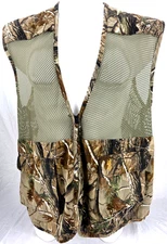 Browning RealTree Brown Camo Mesh Snap Pockets Zip Hunting Vest Men's 2XL