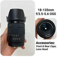 Sony E 18-135mm f/3.5-5.6 OSS Zoom Lens for Sony E-Mount Cameras with Hood