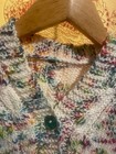 toddler sweater 4T, multi-color, fine Italian wool, hand-knit, buttons — photo 5