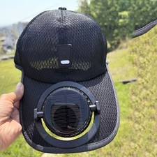 Solar Fan Hat Sun Visors Hat Summer Breathable Mesh Cap Solar USB Charginguc