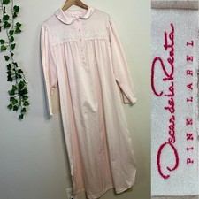 Vintage Oscar de la Renta Pink Label Large L Nightgown House Dress