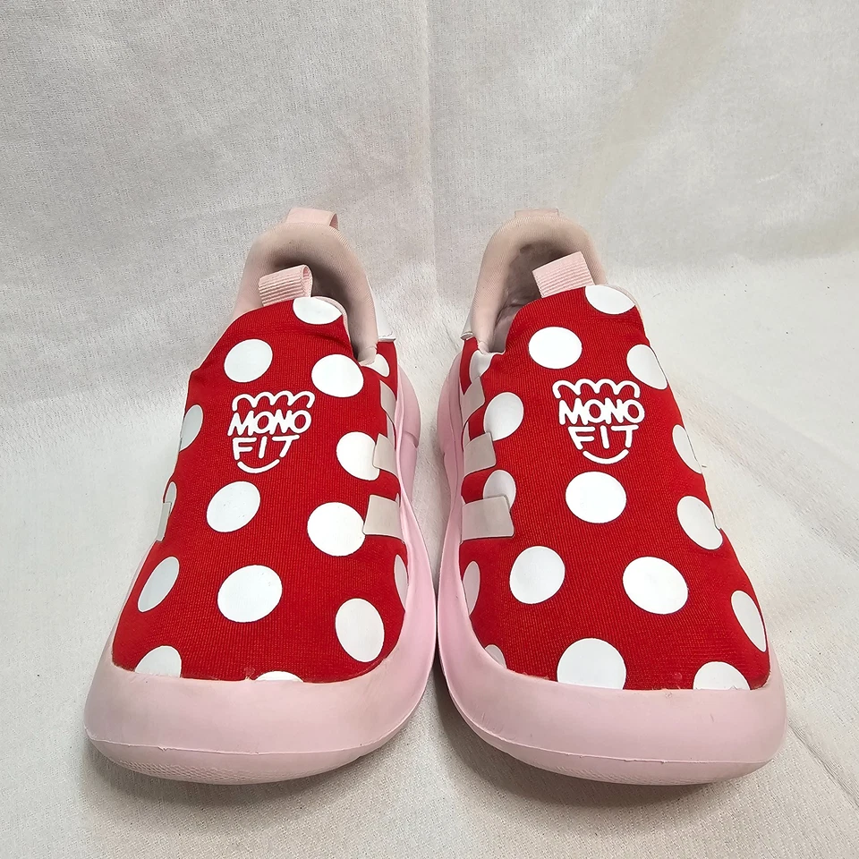 Adidas X Disney Minnie Mouse Monofit Entrenador Zapatos Rojo Niño Niñas Talla 9K Foto 2 de 4