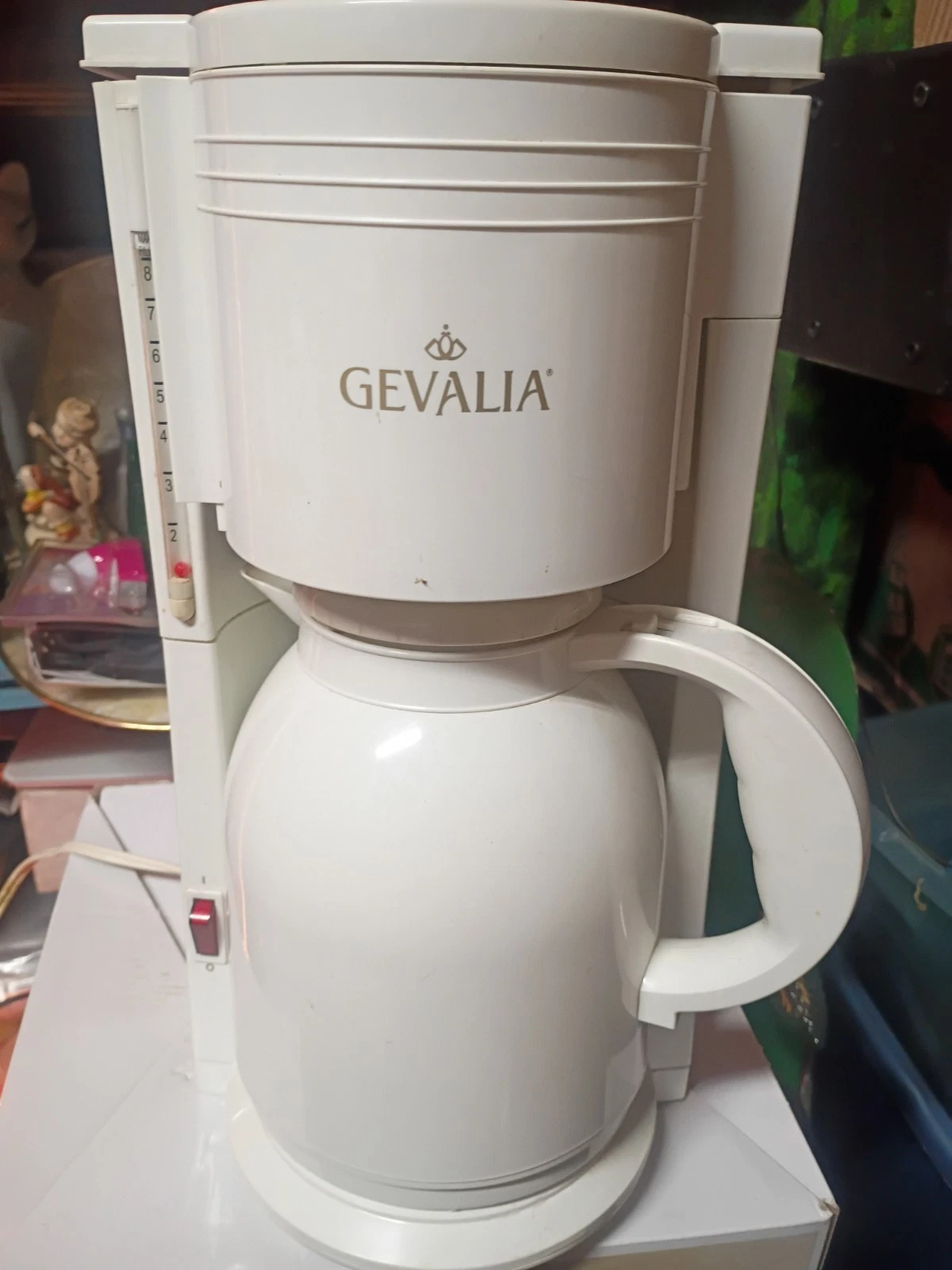 Vintage Gevalia Kaffe 8 Cup Automatic Coffee Maker White Thermal Carafe KA-865MW