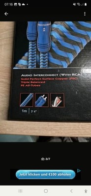 Audioquest Diamondback rca 1m