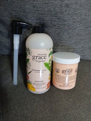 Philosophy Amazing Grace Bergamot Shampoo Shower Gel and Whipped Body Cream