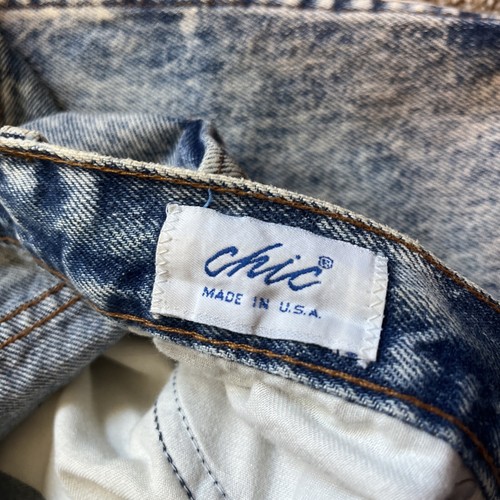 VTG Chic Mom Jeans Womens Size 16 Blue Acid Washed Denim Tapered High Waist USA - Picture 4 of 13