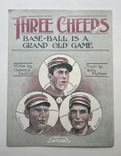 1912 Three Cheers Baseball Sheet Music Philadelphia Athletics Chief Bender HOF