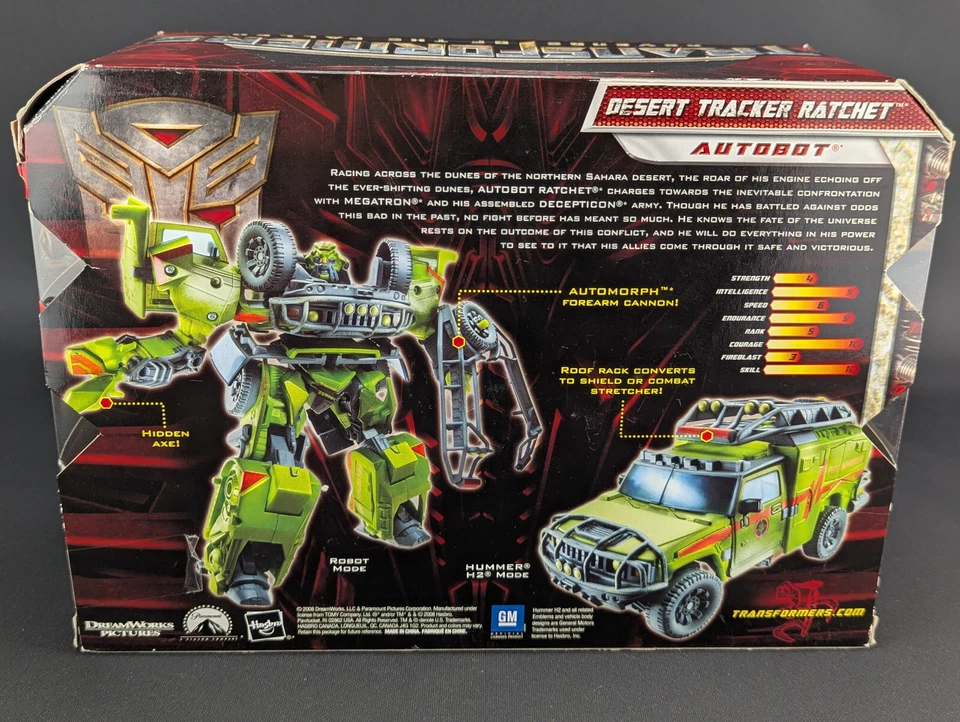 Transformers Revenge of the Fallen Desert Tracker Ratchet complete boxed ROTF - Image 3 of 4