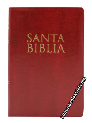 Santa Biblia Letra Super Gigante Reina Valera 1960 Cierre Indice color Vino  