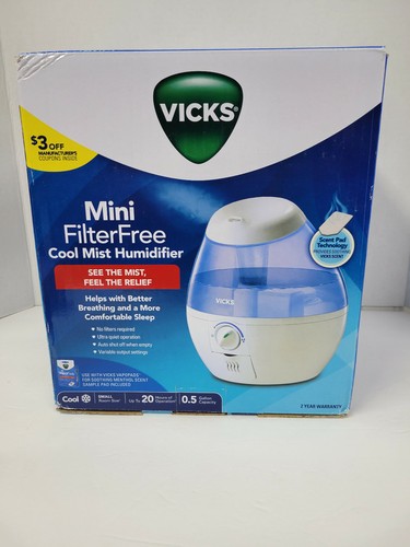Acheter Vicks Mini Humidificateur À Brouillard Frais Sans Filtre 12 Gallons  En Ligne Dans Martinique. 403405901767