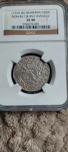 BOHEMIA GROS (1310-1346) NGC XF40