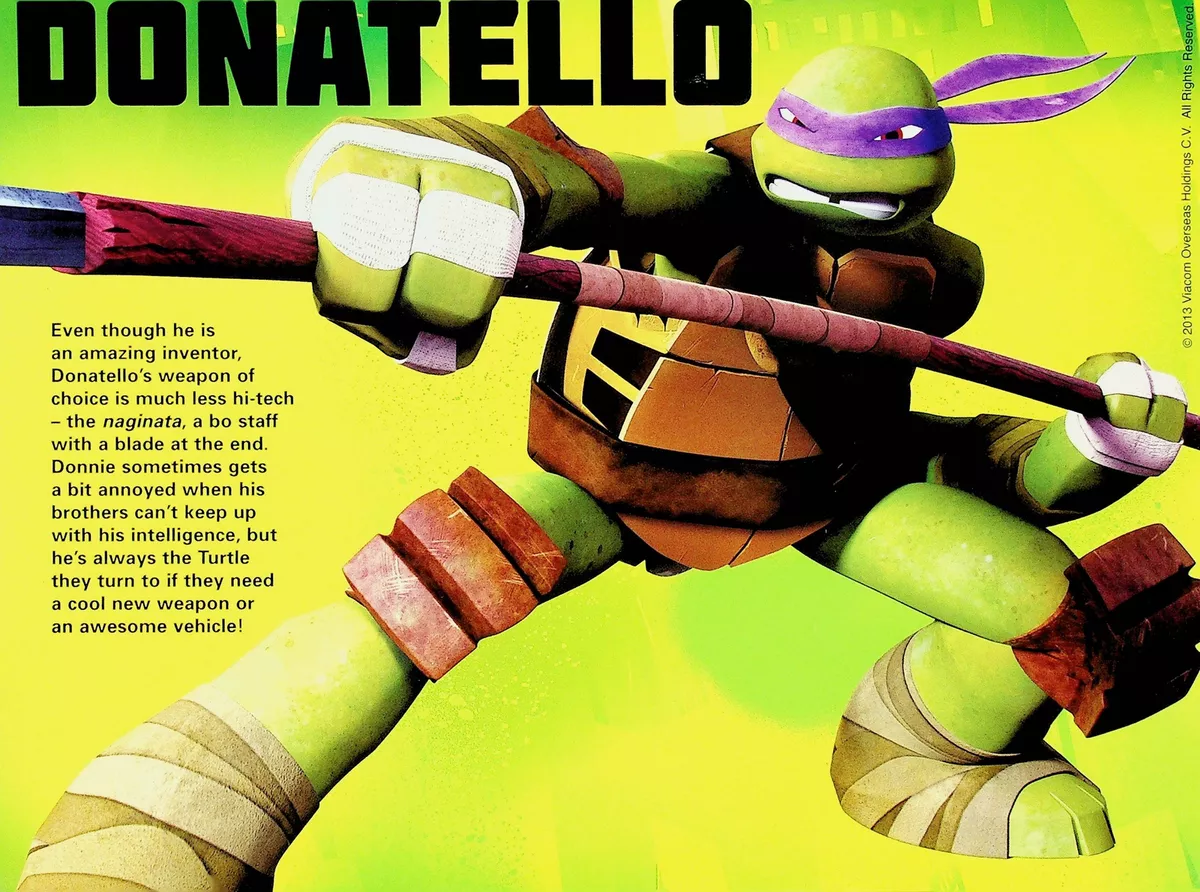 DONATELLO -TMNT Mini Poster 8x10.5 Teenage Mutant Ninja Turtles