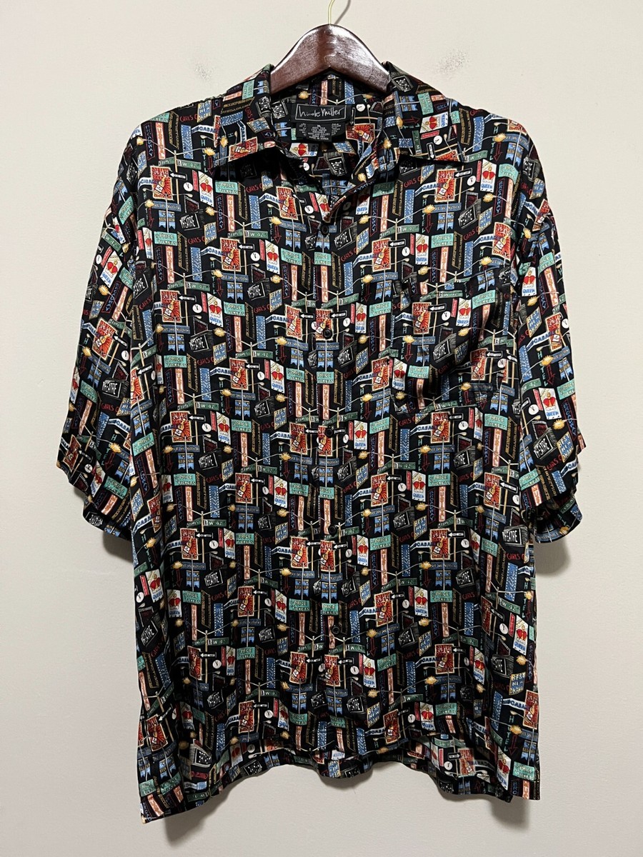 90s USA label silk×linen s/s shirt BLK A.PRESSE 2025 Style1 