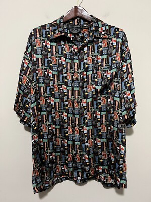 90s USA label silk×linen s/s shirt BLK Supreme Mesh Panel Linen S S Shirt (SS24) - $138