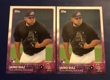 2015 Topps # 668 JAIRO DIAZ Rookie Lot 2 Colorado Rockies Nice !