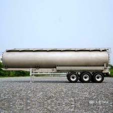 Lesu Metal 40ft Oil Tank Gas-tanker Semi Trailer For 1/14 Rc Tractor Truck