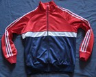 Adidas Jacket Vintage Retro Tracksuit Top Old School Track Jacket Coat 80s M