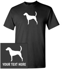 American Foxhound Silhouette T-Shirt, Men Women Kids Youth Tank Long Custom Tee