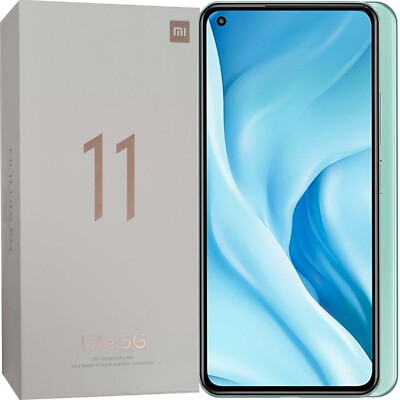 New Xiaomi Mi 11 Lite Dual-SIM 128GB + 8GB Green Factory Unlocked 5G GSM