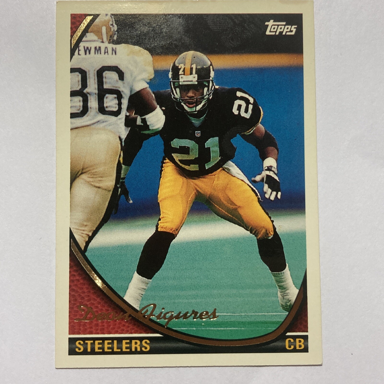 1994 Topps Special Effects SP #404 Deon Figures Pittsburgh Steelers Tc1