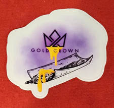 Gold Crown Decal Sticker