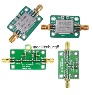 NEW RF Amplifier 0.1-6000MHz Low Noise Signal Receiver LNA Board SPF5189 Module