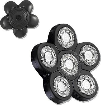 Rasierer Kopf Mit 6D Scherköpfe, Rasierköpfe Für Pitbull Skull Shaver Ersatzklin