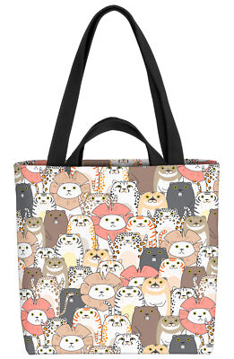 Zootier Safari Kinder Tasche tiger löwe leopard puma panther tier muster kind c