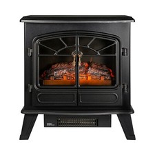 Image of Russell Hobbs Stove Fire 1850W Freestanding Black Electric Heater RHEFSTV2003B