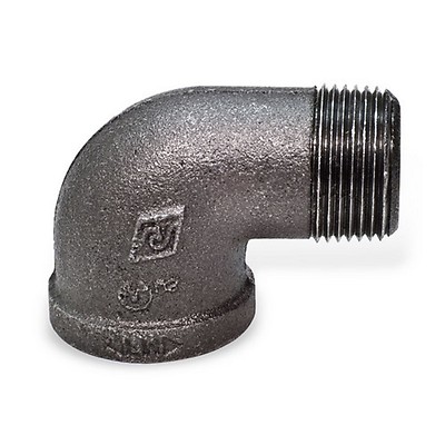 1'' BLACK MALLEABLE IRON STREET 90 ELBOW DEG 90° ELBOW fitting pipe npt