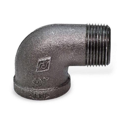 1-1/4" BLACK MALLEABLE IRON STREET 90 ELBOW DEG 90° ELBOW fitting pipe npt