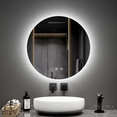 EMKE Specchio Rotondo Bagno LED Ø60 Cm Con Anti-appannamento E Tocco – Luce Bianco Freddo 6500K Regolabile - 2
