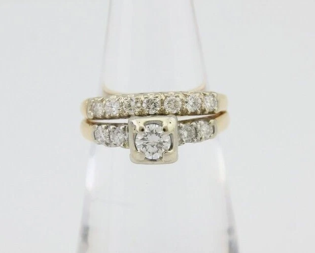 VTG Natural Diamond Microscope Clean Engagement Ring Set - Image 4 of 4