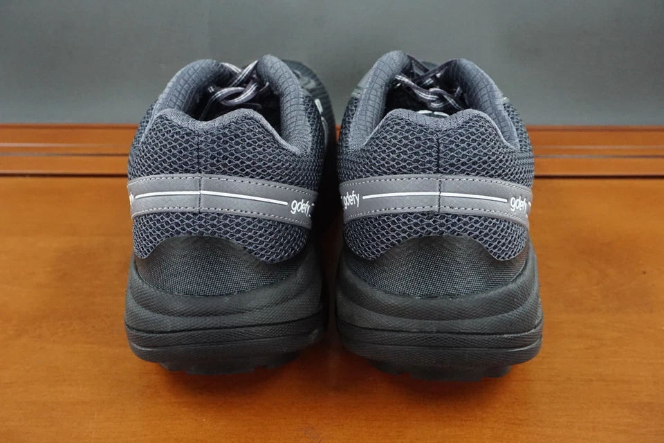 Zapato Gravity Defyer Mighty para mujer 9,5 negro malla parte superior baja con cordones para caminar Foto 4 de 4