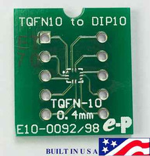 QFN-10 to DIP-10 Adapter (0.4mm pitch) with Free IC Soldering option,US Shipping
