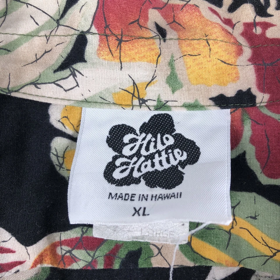 Hilo Hattie Breezy Summer Vintage Hawaiian Shirt Made in Hawaii USA Size XL - Image 3 of 4