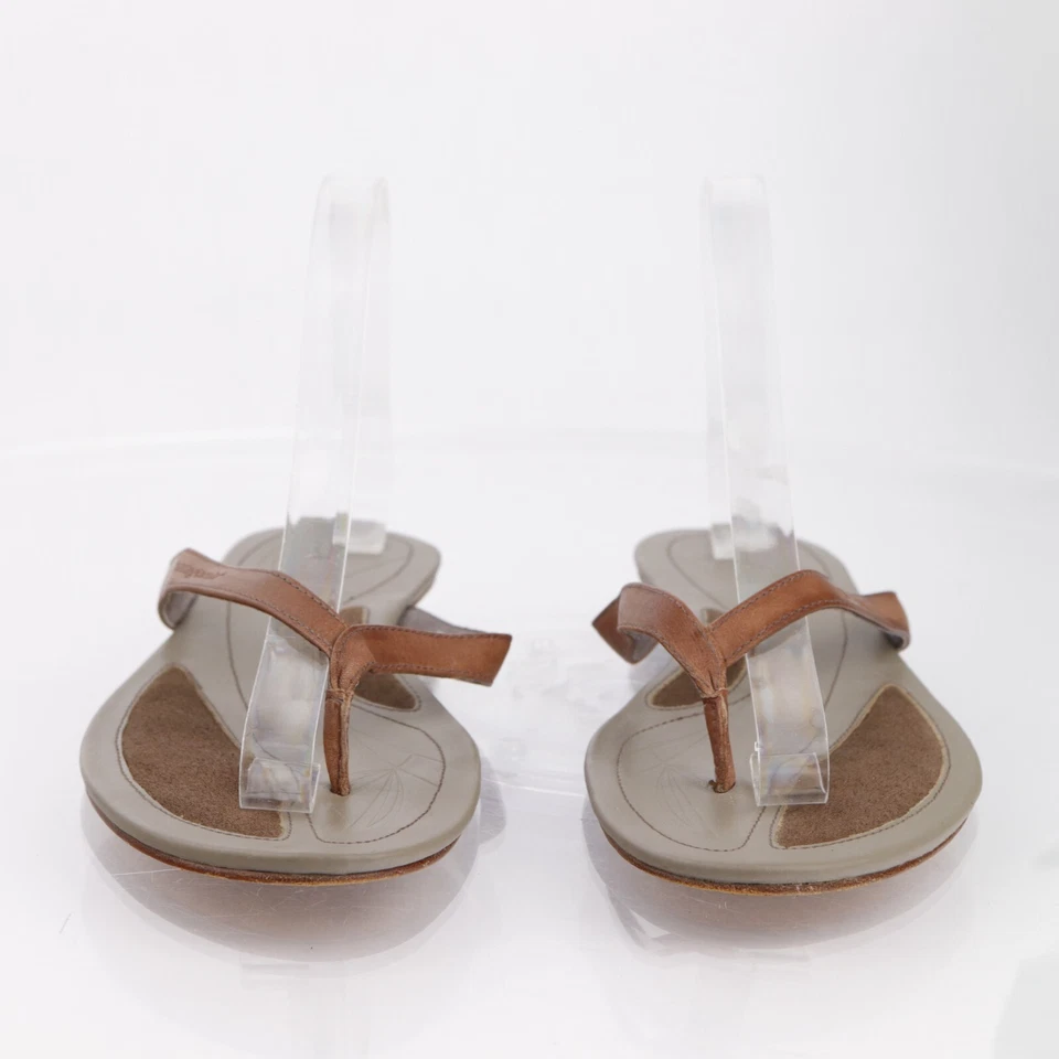 Sandalia Tanga Patagonia Bandha Mujer Talla 9 Cuero Marrón Chanclas Slide Informal Foto 4 de 4