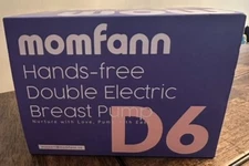 New-Factory Sealed! MOMFANN Hands-Free Double Electric Breast Pump D6