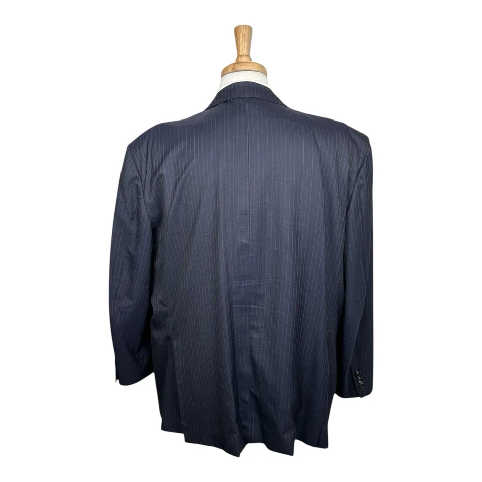 Traje Brioni Current Nomenta Super 150s Azul Marrón Rayas Talla 46R 42X28 Foto 2 de 4